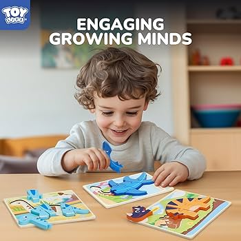 yunn⭐︎kids LIFE Amazon.com: TOY Life Toddler Puzzles Ages 2-4, Wooden
